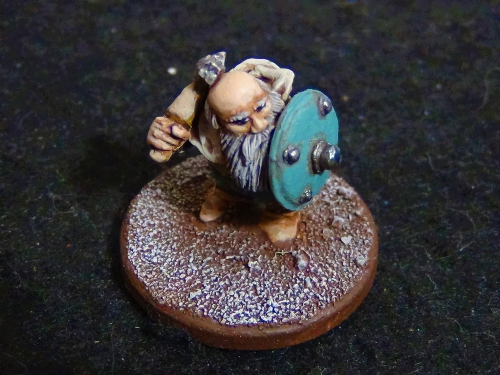 Pro-Painted Miniature - Citadel Miniatures Dwarf With Hammer & Shield